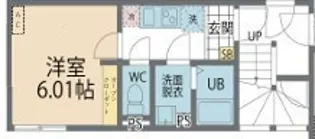 カインドネス本厚木WEST【203号室号室】の間取り
