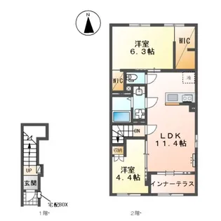 Y.S TERRACE2【2階】の間取り
