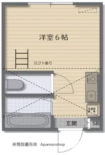 シャローハイム川崎【1階】の間取り