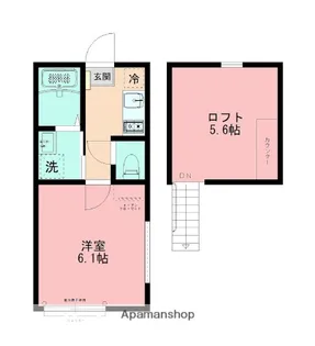 シュシュフルール【2階】の間取り