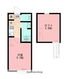 シュシュフルール【2階】の間取り