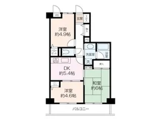 クリオ横須賀中央参番館【4階】の間取り