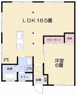 ハイツスバル【2階】の間取り