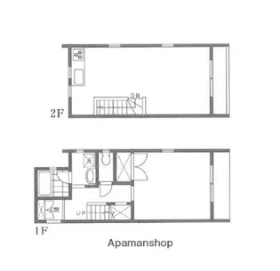 神奈川県川崎市中原区上小田中6丁目【テラスハウス】の間取り