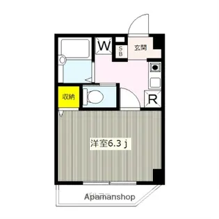 ディアコート綱島【1階】の間取り