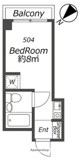 プラーズ花月園【5階】の間取り