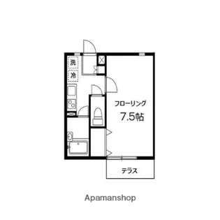 キューブ高田【1階】の間取り
