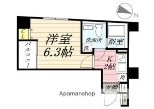 マーレ横浜白金【7階】の間取り