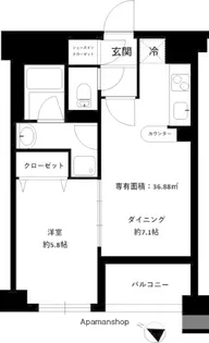 サニーリヴ北新横浜【1階】の間取り