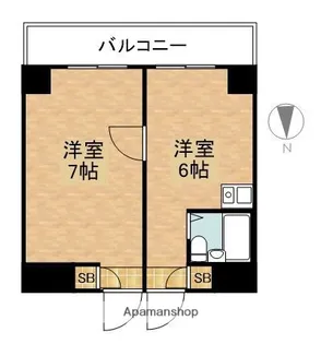 アビタシオン大倉山【1階】の間取り