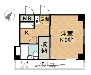 キャッスル21【3階】の間取り