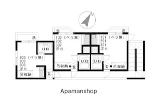 ベレーザタナカ【1階】の間取り
