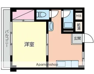 小田ハイツ【4階】の間取り