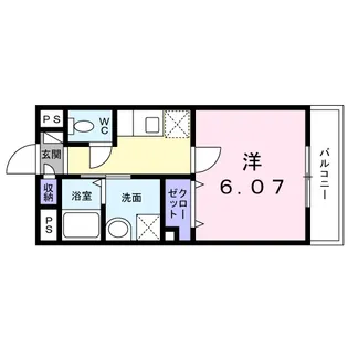 アン・クレール【1階】の間取り