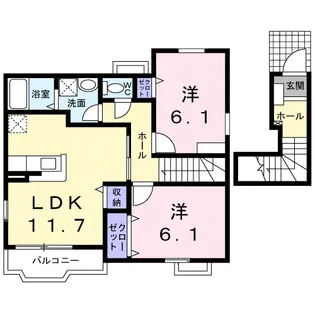 メイプルハウス【2階】の間取り
