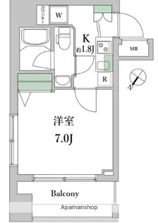 リクレイシア西横浜【11階】の間取り