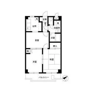 ジュネス中町【2階】の間取り