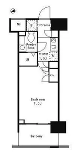 パークキューブ武蔵小杉【5階】の間取り