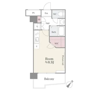 アルテーヌ新横浜【10階】の間取り