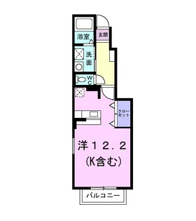 アイリス【1階】の間取り