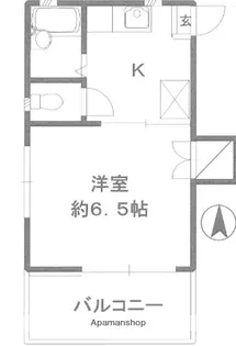ル・ジャルダン・オオクラヤマA【2階】の間取り