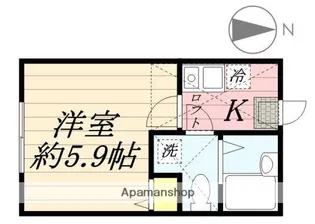 カントリー西横浜【2階】の間取り