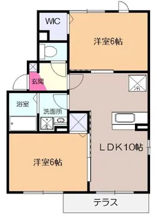 クロシェット アルブルⅡ【101号室】の間取り