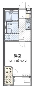 ミランダ光彩EAST【1階】の間取り