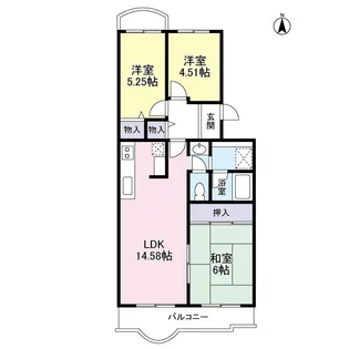 ミルフィーユ宮前平【4階】の間取り