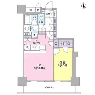 スタイリオ品川中延【5階】の間取り