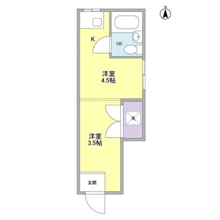 フェリース小杉【1階】の間取り