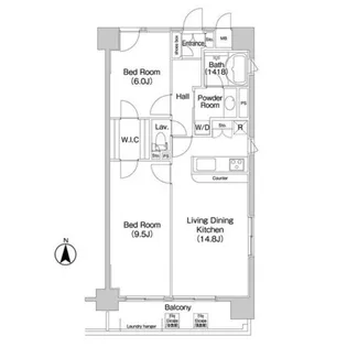 コンフォリア新子安【10階】の間取り