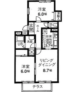 グレースカメリア市が尾【1階】の間取り