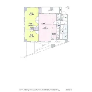 THECENTURYMIYAZAKIDAI【5階】の間取り