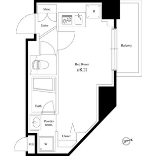 メインステージ川崎Ⅷヴィアート【4階】の間取り