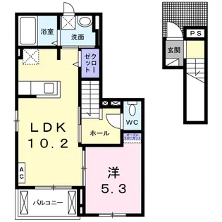 デスパシオ【2階】の間取り