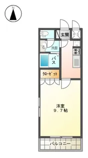 プランドールY’S Ⅱ【00205号室】の間取り
