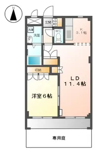 TH・ルミナス【1階】の間取り