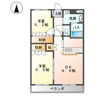 フィオーレ【1階】の間取り