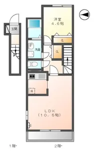 エントヴィッケルン【2階】の間取り