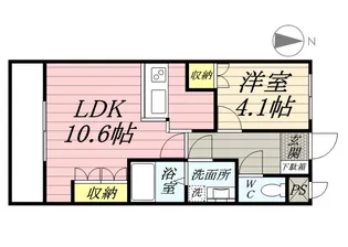 メゾン・クレール【1階】の間取り