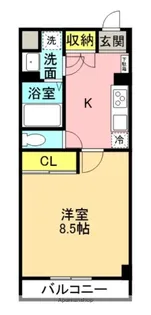 1Kの間取り画像