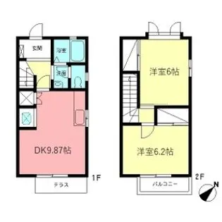 メイプルハイツ【2階】の間取り