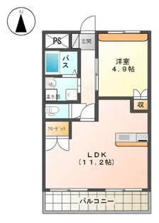 レフィナードN.K【00203号室】の間取り