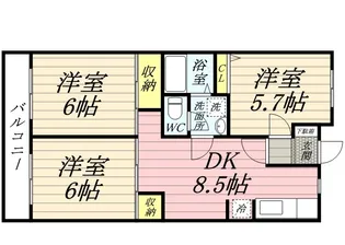 カサベルデU【4階】の間取り