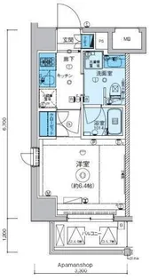 リヴシティ横濱七島町【6階】の間取り