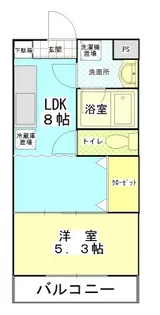 マンション プラネット【305号室】の間取り