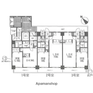 CHESSHILLS【1階】の間取り