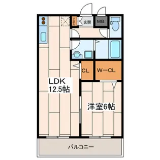 スカイビレッジ【2階】の間取り