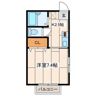コリーヌ上町【1階】の間取り